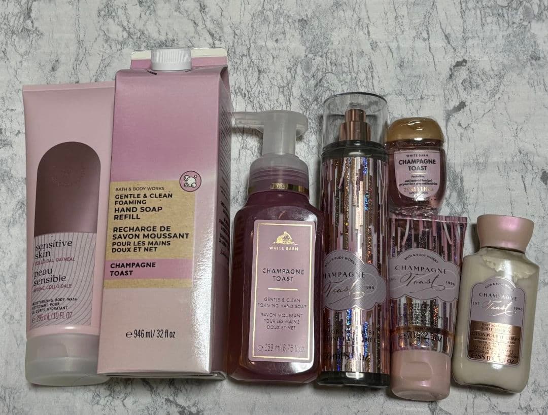バスアンドボディワークス　　Champagne Toast　セット