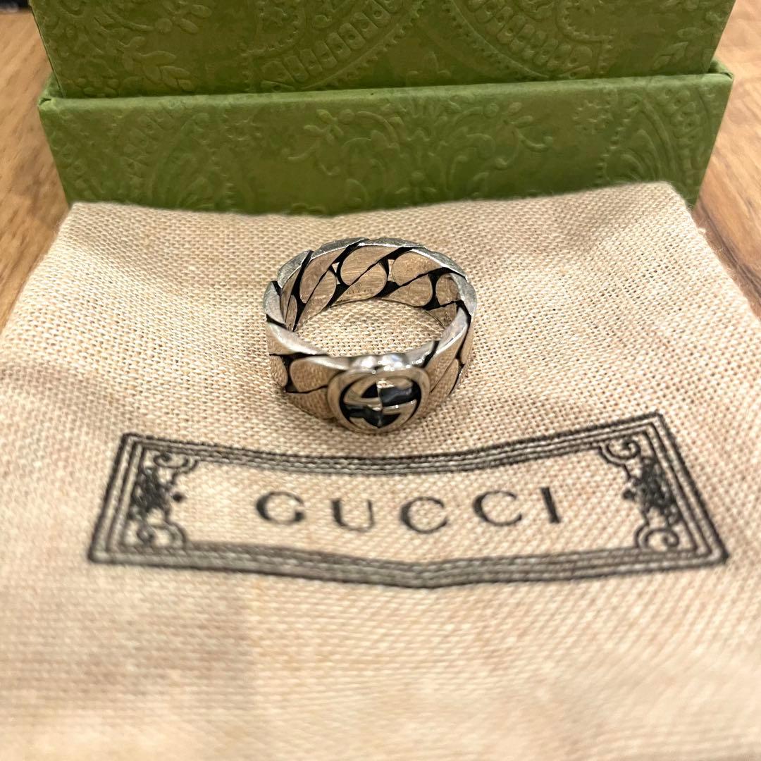 GUCCI インターロッキングG リング シルバー925