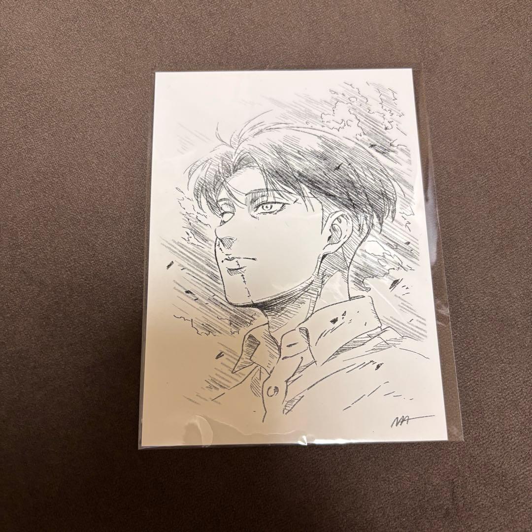 進撃の巨人 10週目 映画特典 ビジュアルカード リヴァイ 兵長 ポスト