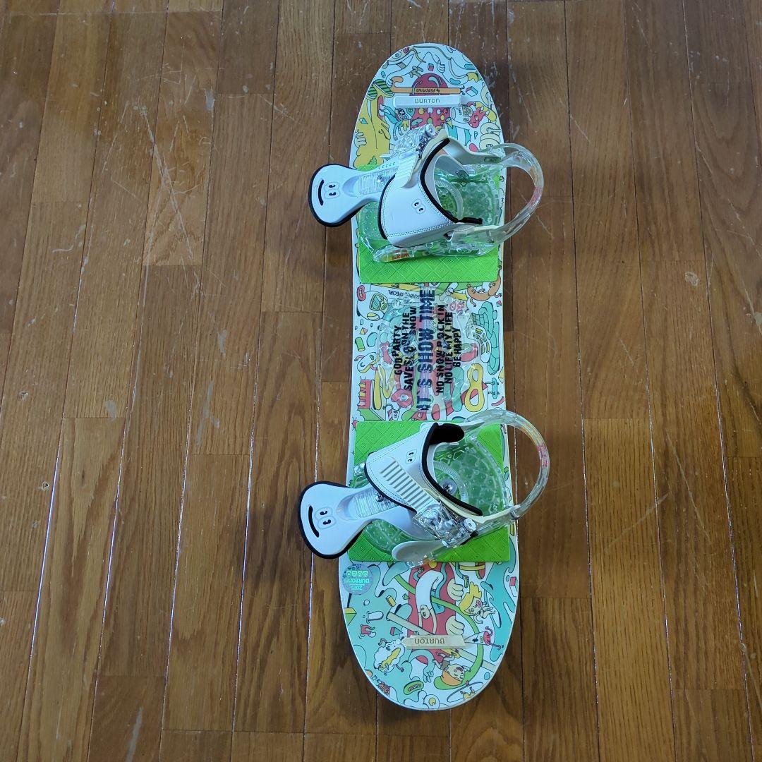 Burton スノーボード ビンディング付きキッツ８０センチ