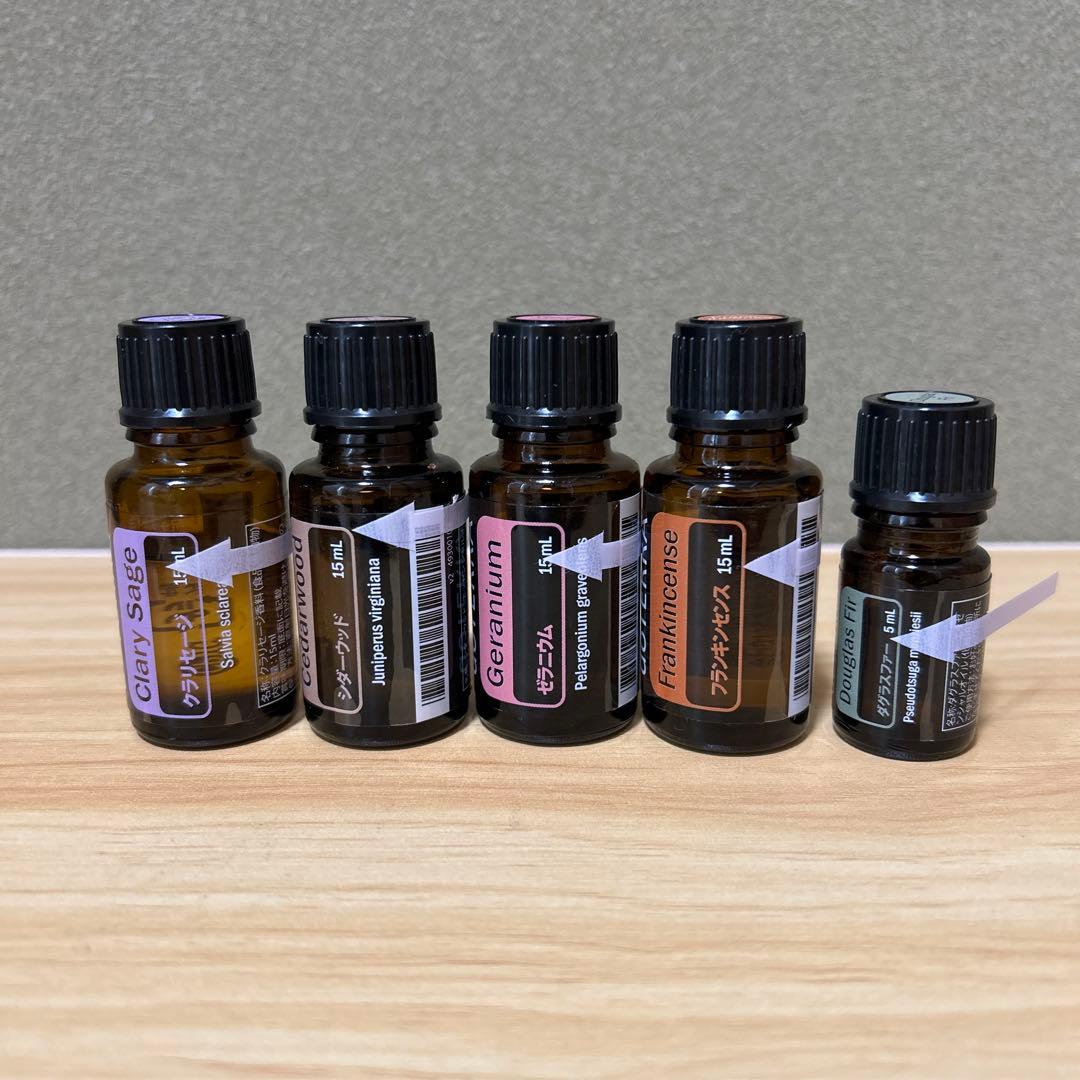 【使用品】　doTERRA フランキンセンス、ゼラニウムなど