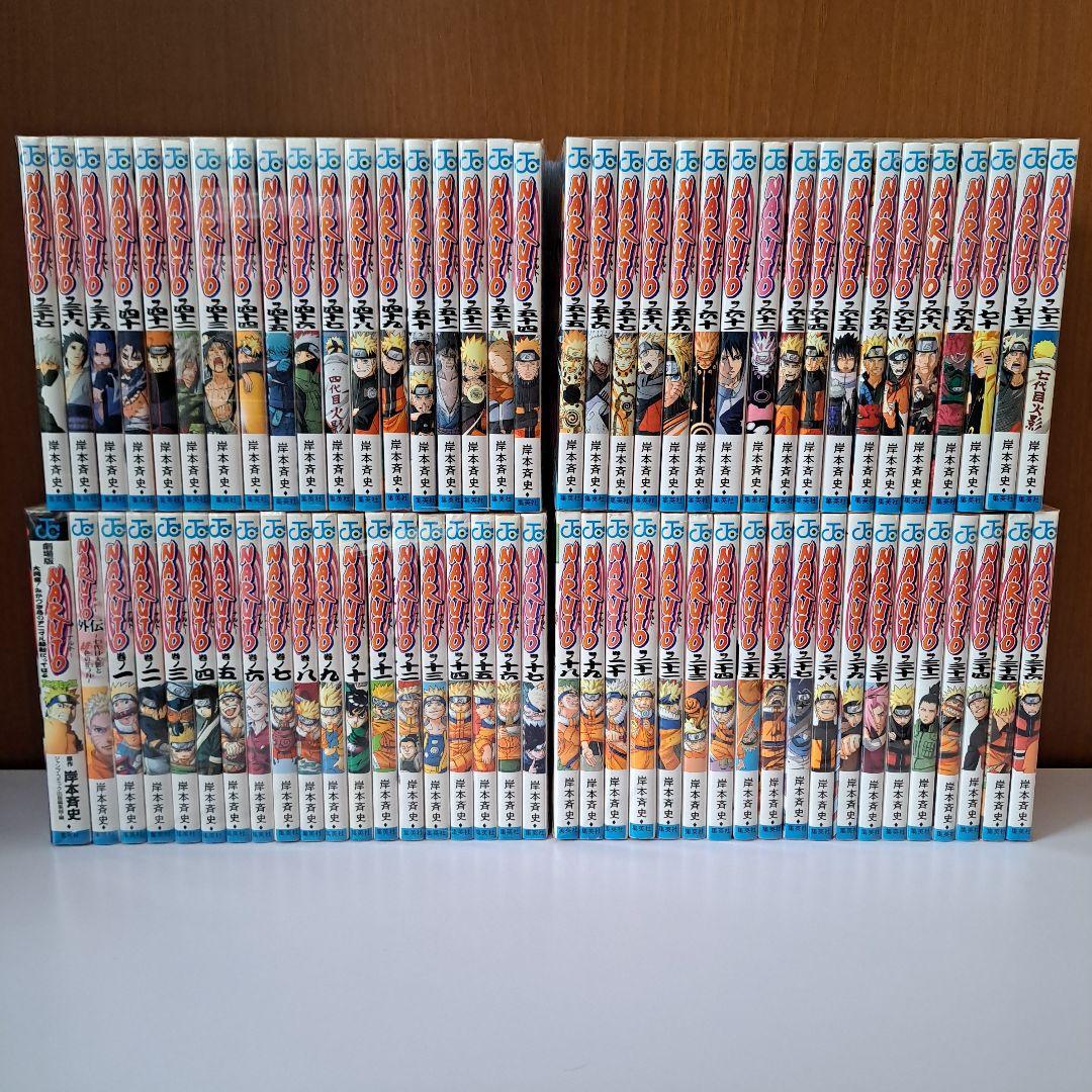 NARUTO 1～72巻+外伝 全巻セット アニメコミック付 初版多数