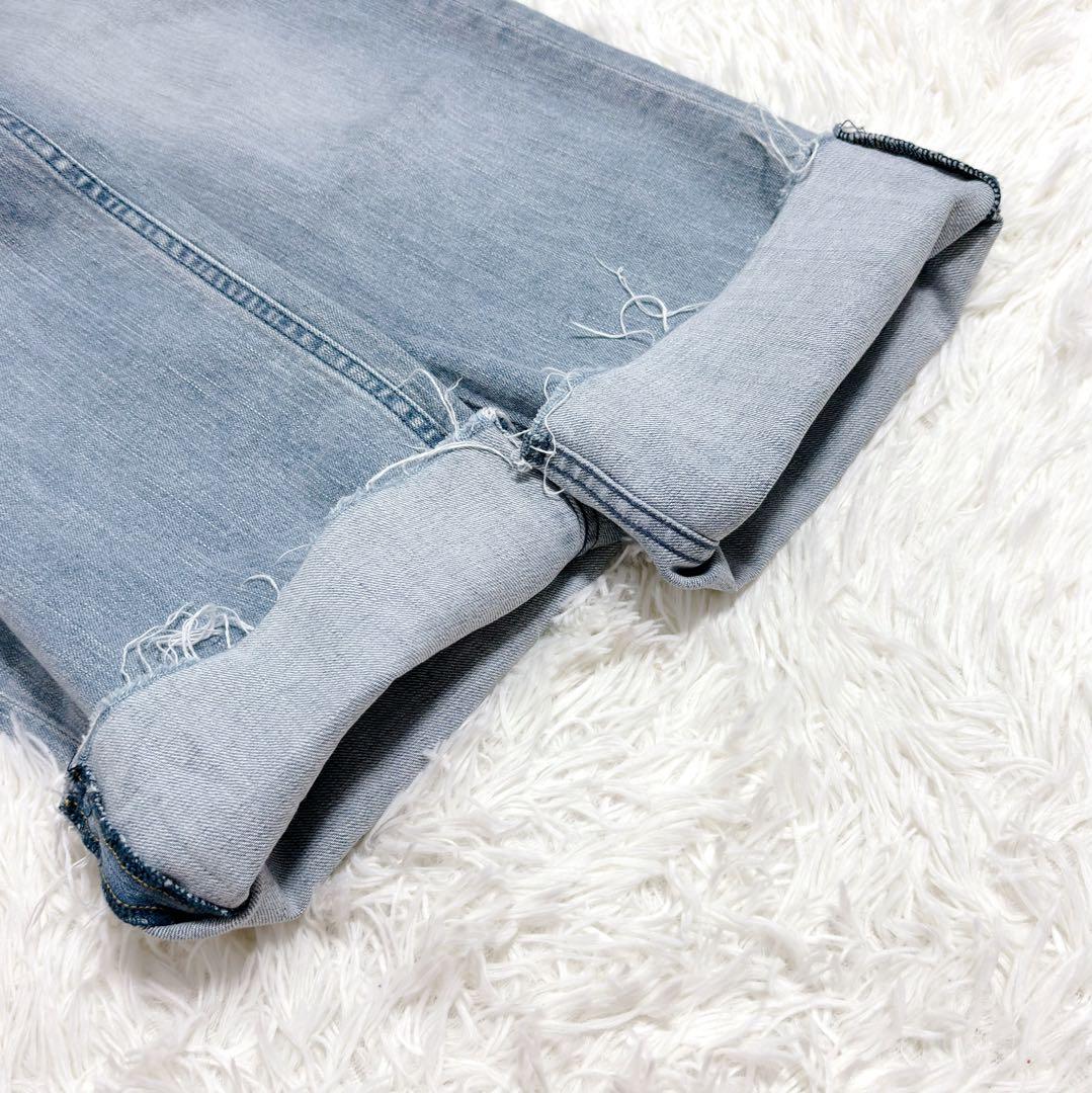 極美品✨ ヤヌーク リリス ライトブルー デニムパンツ ワイド