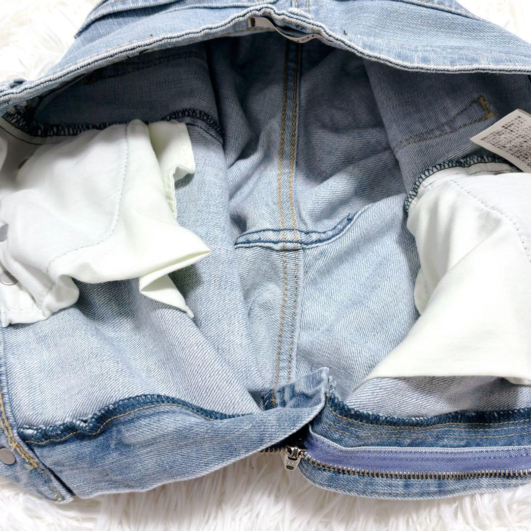 極美品✨ ヤヌーク リリス ライトブルー デニムパンツ ワイド