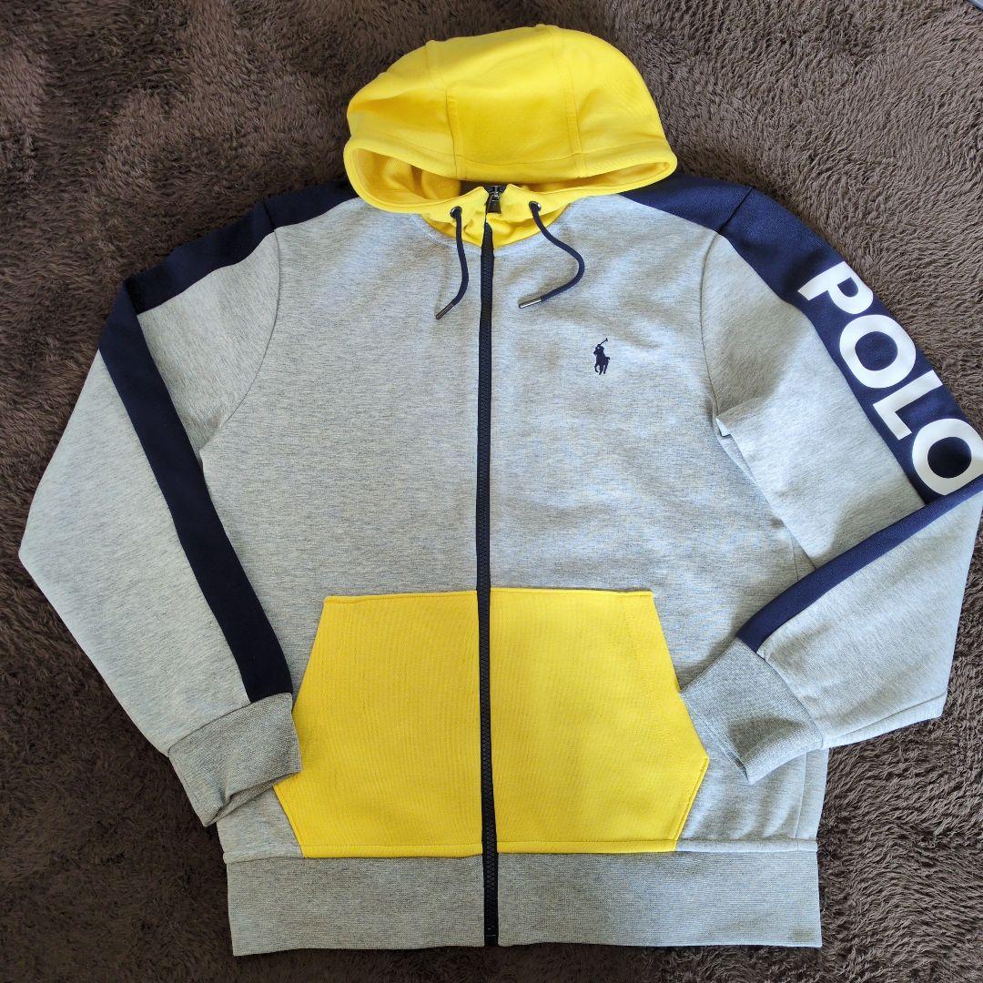 POLO RALPH LAUREN パーカー グレー/イエロー