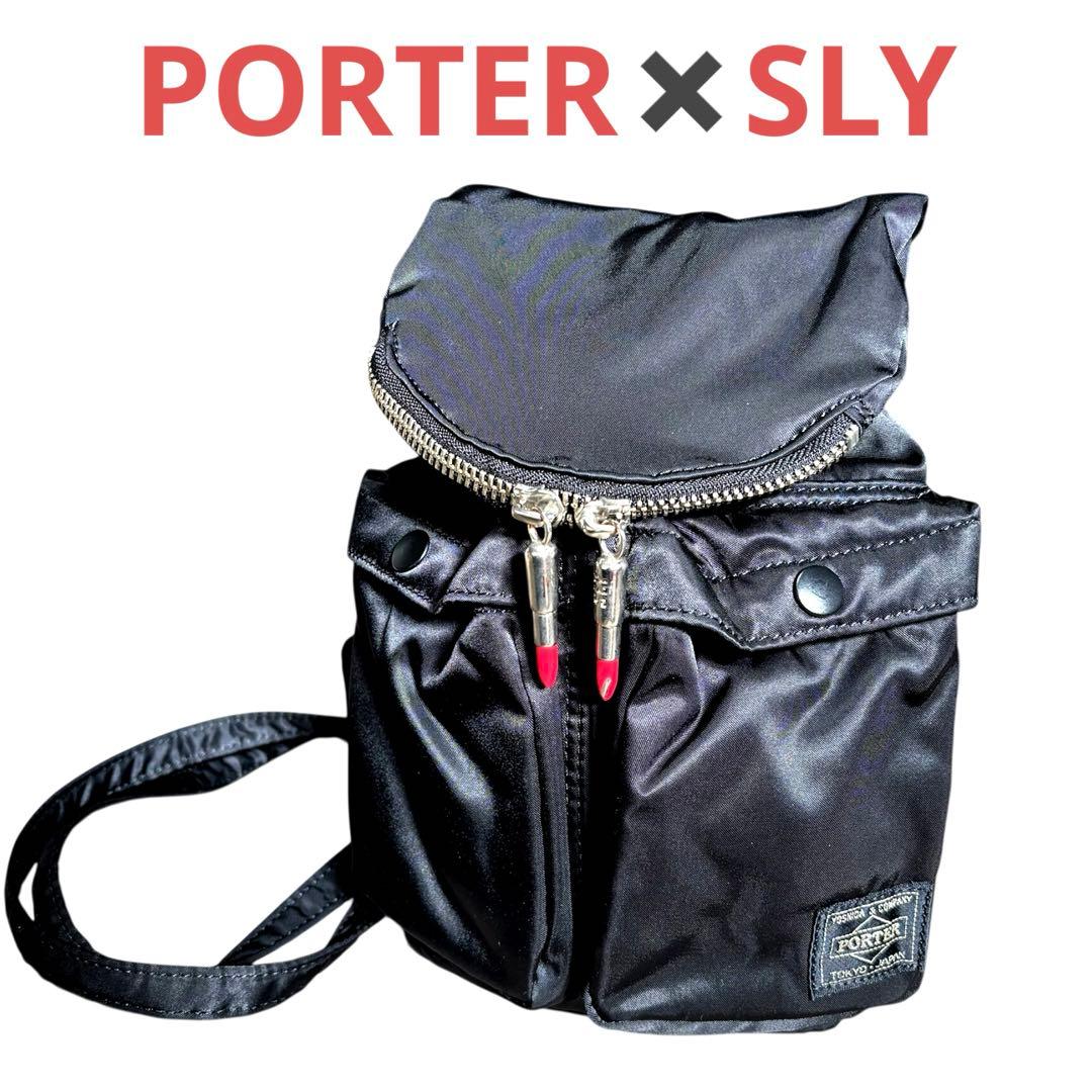 美品 PORTER×SLY コラボ限定 ポーター タンカー リュック 赤リップ PORTER - 美品 PORTER×SLY コラボ限定 ポーター タンカー リュック 赤