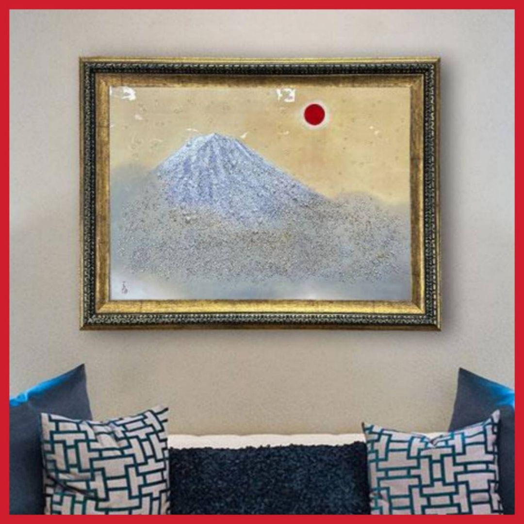 輸入雑貨 水晶絵 日本名画 横山大観 ショップ 乾坤輝く 水晶絵