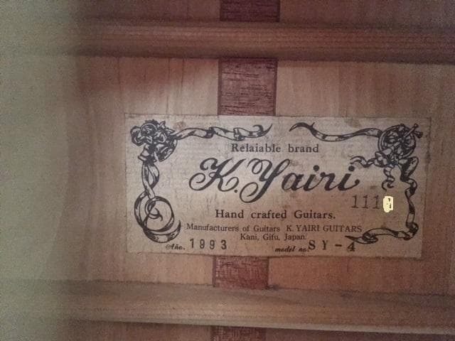 K.Yairi SY-4 60周年記念限定モデル 売り切り価格です - メルカリ