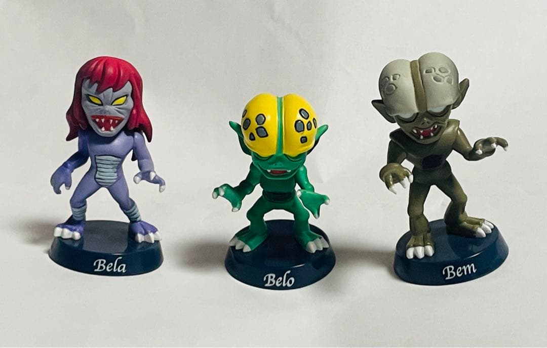 妖怪人間ベム ベラ ベロ 首振りミニ フィギュア6点セット レトロ