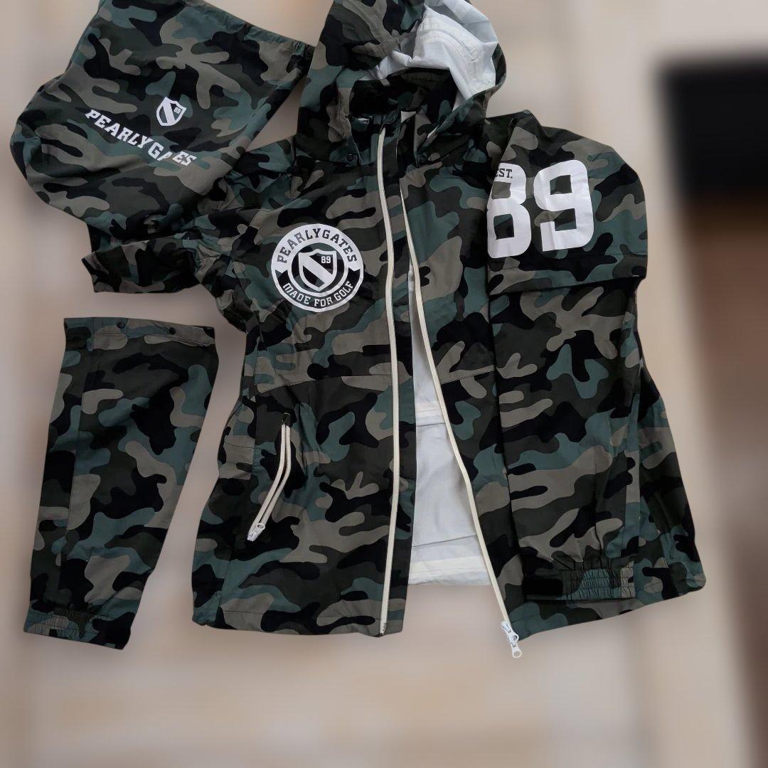PEARLY GATES カモフラージュ レインウェア　半袖　長袖