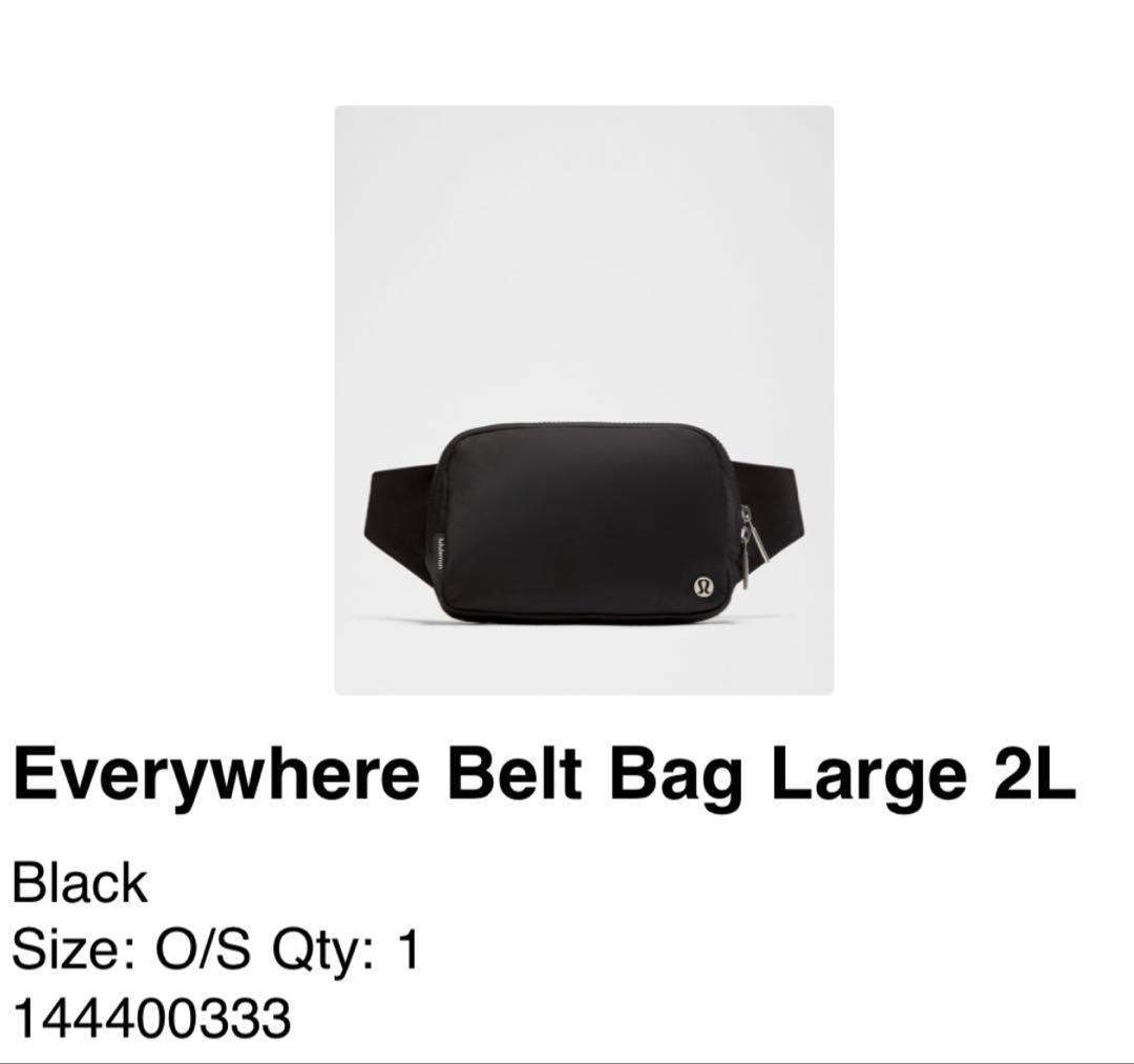新品】ルルレモン Everywhere Belt Bag Large (2L) - メルカリ