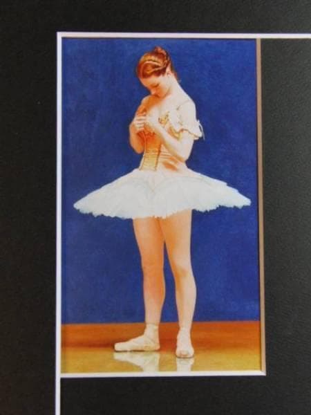 加藤英正、踊りの合間、希少な画集より、新品高級額・額装付、状態良好