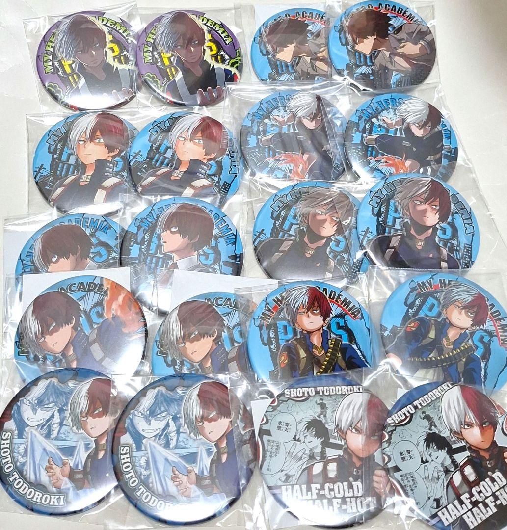 僕のヒーローアカデミア 原作 コレクション 缶バッジ 轟焦凍 40点