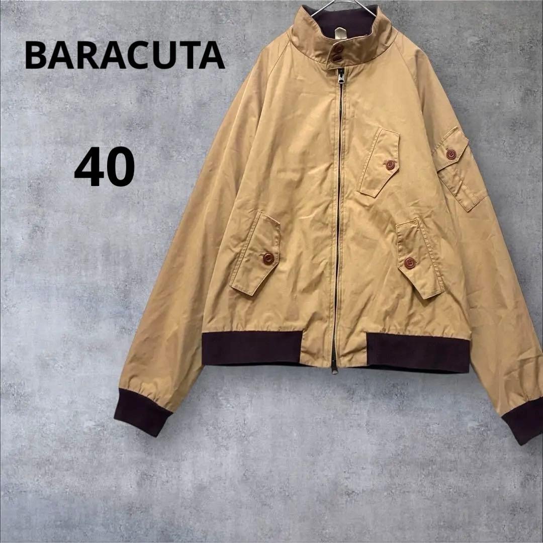【バラクータ】 ハリントンジャケット スイングトップ 綿　ベージュ　40