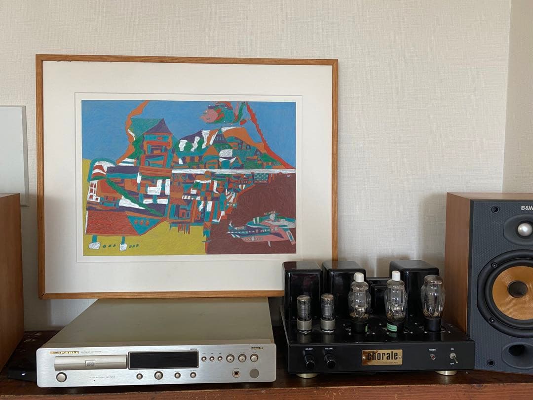 肉筆　湯元光男作　アウトサイダーアート　CIBONE 美術手帖掲載　インテリア