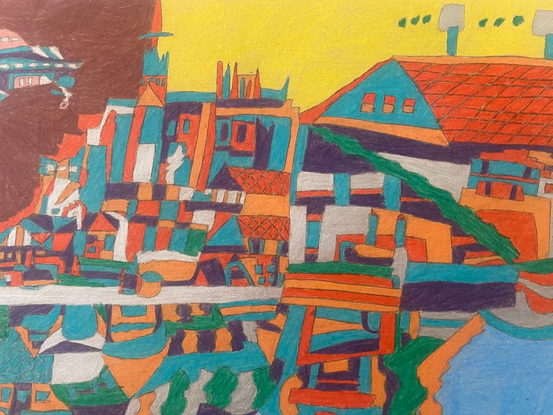 肉筆　湯元光男作　アウトサイダーアート　CIBONE 美術手帖掲載　インテリア