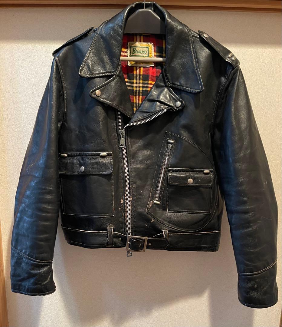 70s BRIMACO レザージャケット ダブルライダースジャケット