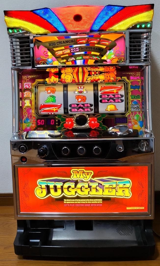 パチスロ実機】北電子☆マイジャグラーⅢ（マイジャグラー3）【コイン