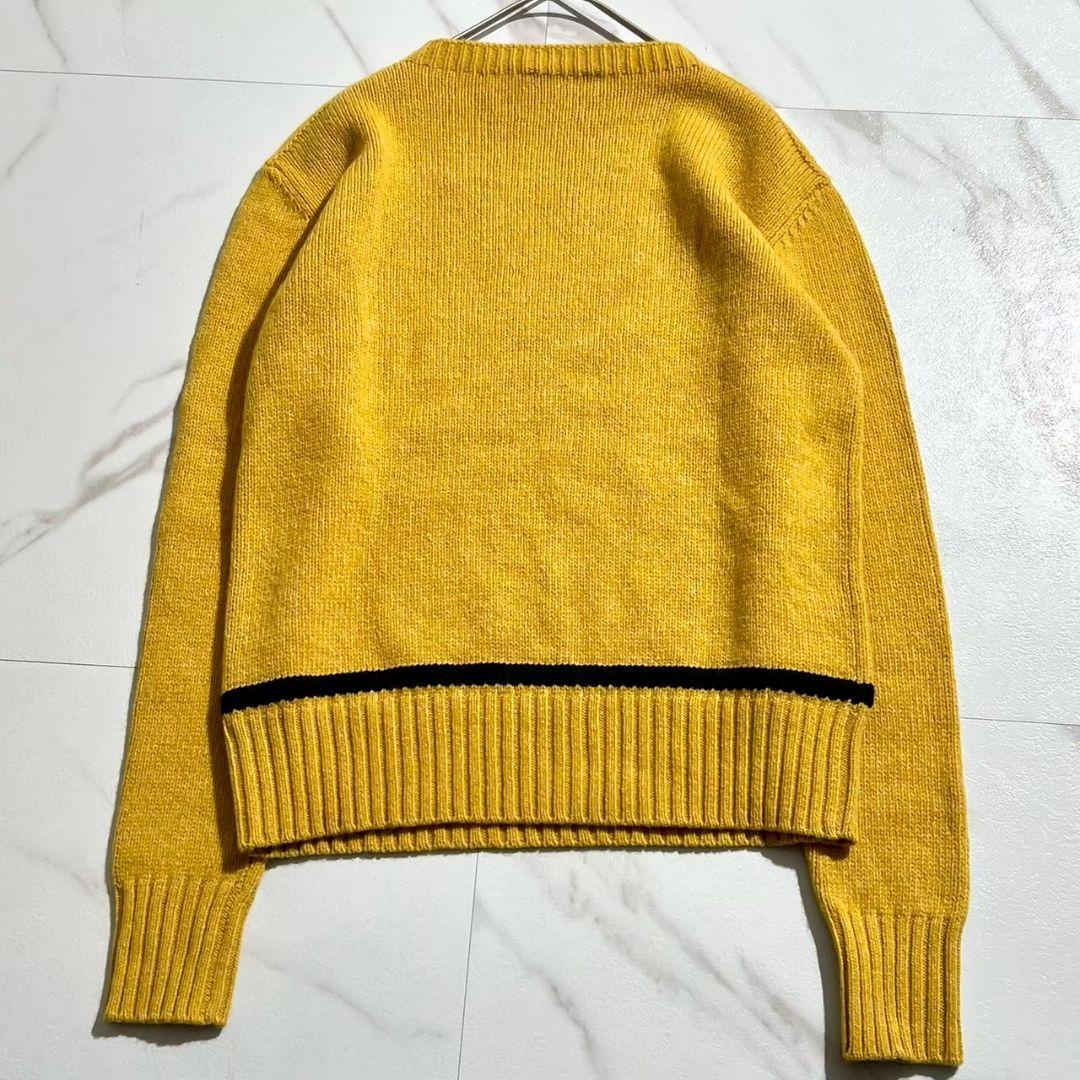 極美品！プラダ モンキー刺繍 カシミヤ混 クルーネックニット セーター