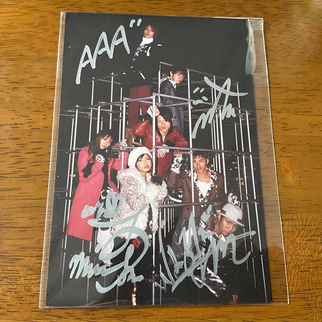 AAA サイン入り Lサイズ写真 - メルカリ