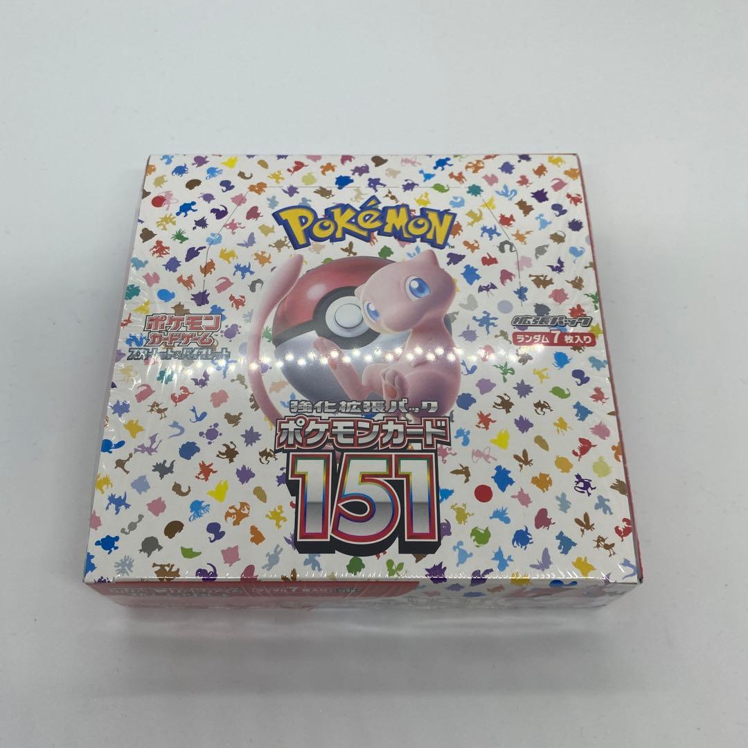 新品未開封、未使用】ポケモンカード 151 BOX シュリンク少し破れあり