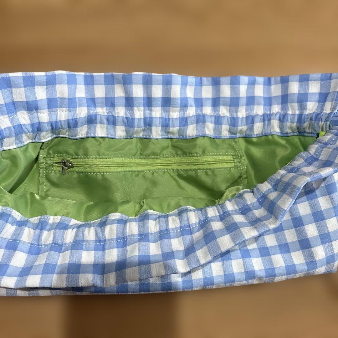 f*a様 yurika akutsu ユリカアクツ ワンアパ 水色チェックリュッ