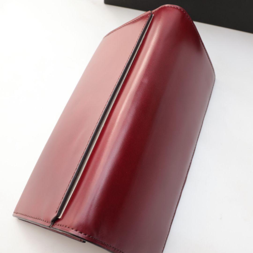 B品 ユハク YUHAKU ワインレッド 札入れ 長財布 YAC112コードバン