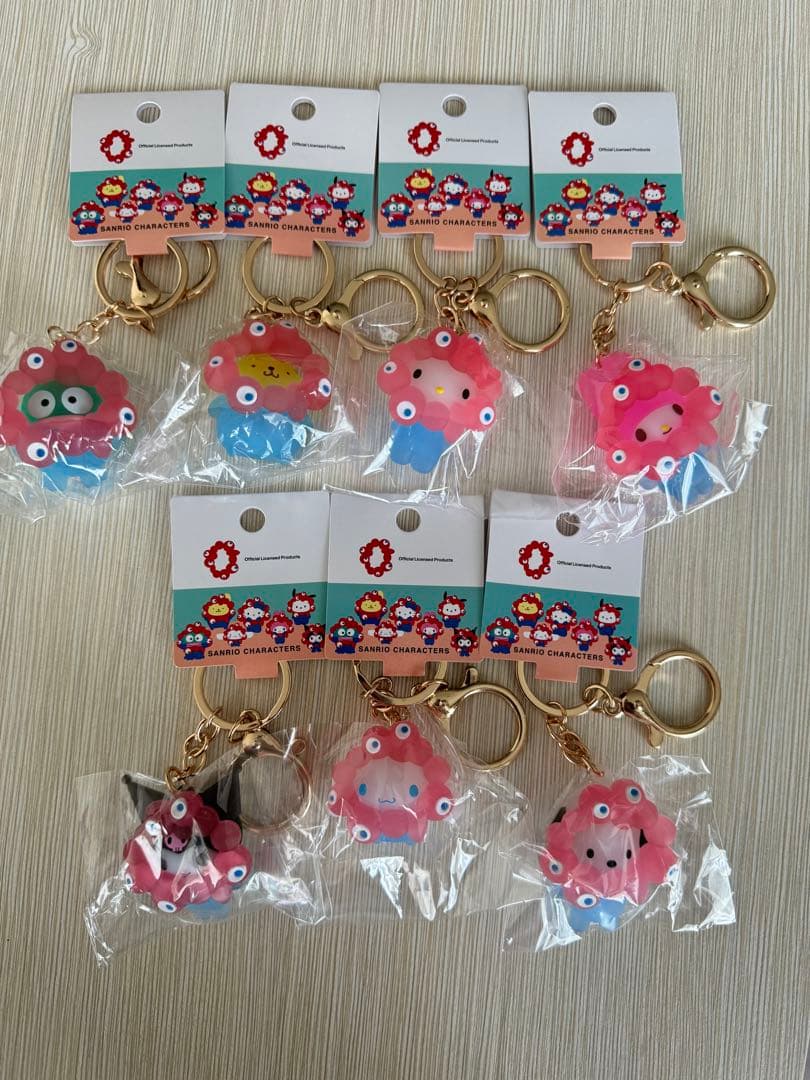 サンリオ ミャクミャクなりきり立体マスコット クリアカラーキーホルダー 全種類