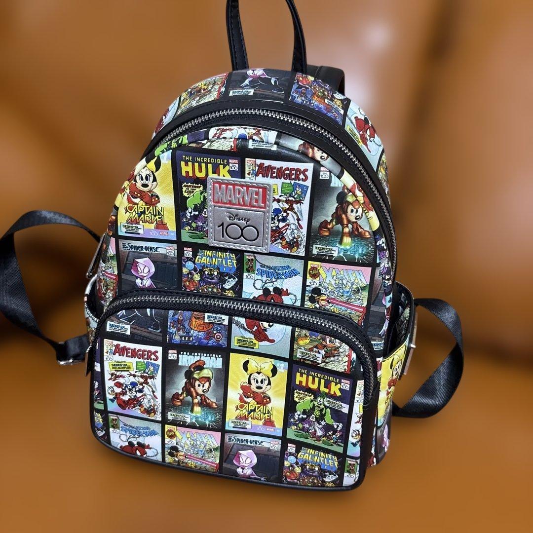マーベル　ディズニー　100周年　ラウンジフライ　バックパック　リュック　新品