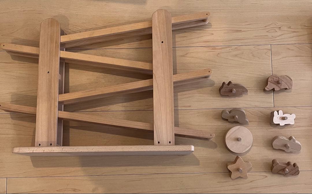 なかよしライブラリー　ころころ動物 楽天市場】ころころ動物 なかよしライブラリー 木のおもちゃ スロープ