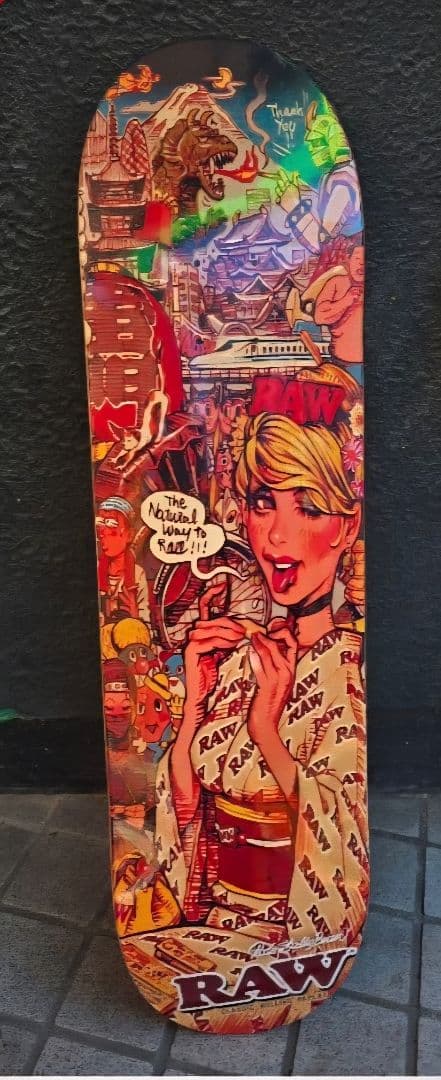 RAW スケートボード デッキ カラフル ディスオーダー 8.125インチ スケボー デッキ Disorder Pro Appleyard
