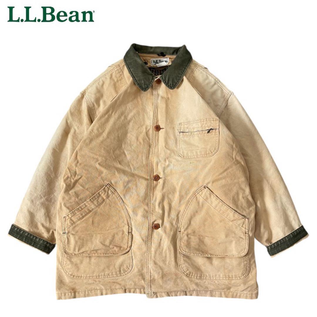 90s L.L.Beanプリマロフト フィールドコートコーデュロイ襟2way古着
