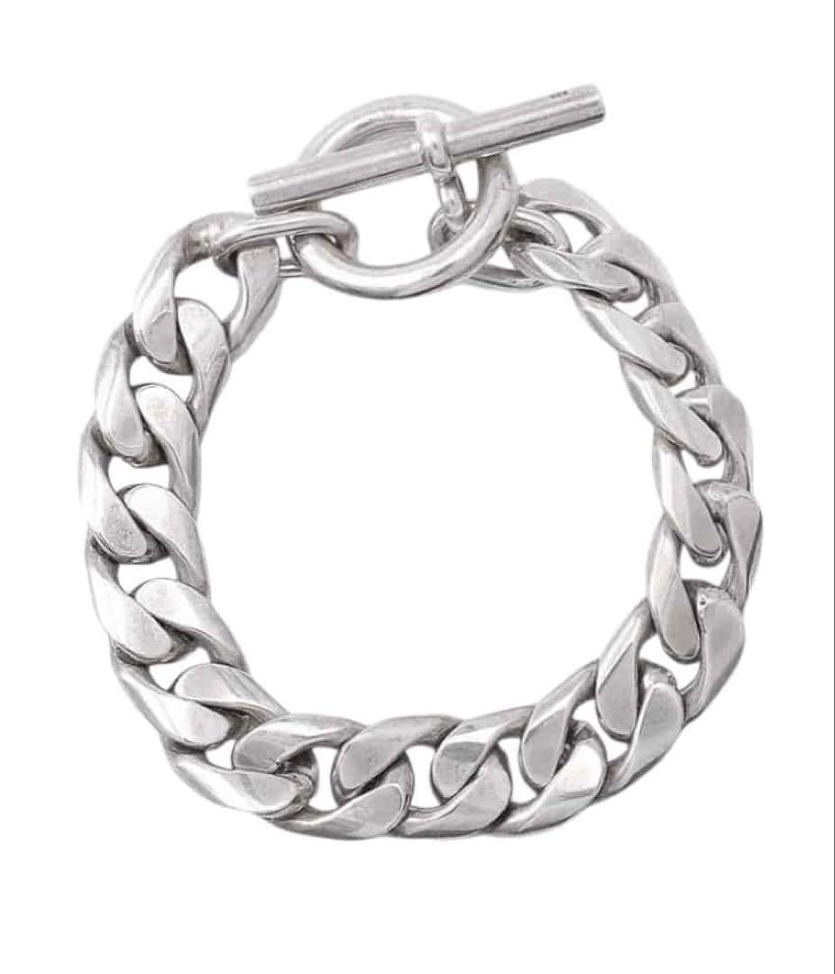 LAVER 13MM CURB CHAIN T BAR シルバーブレス　925