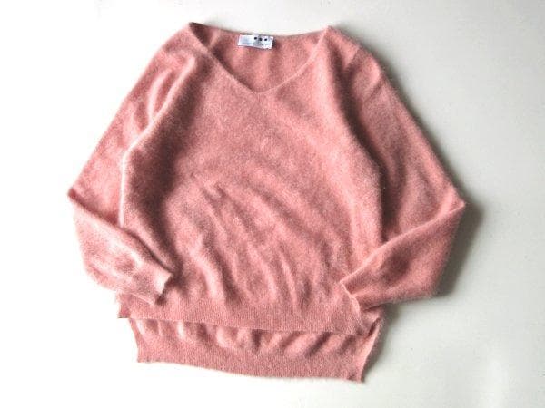 大草直子さん着用 スリードッツ 2020AW Vネック カシミヤニット