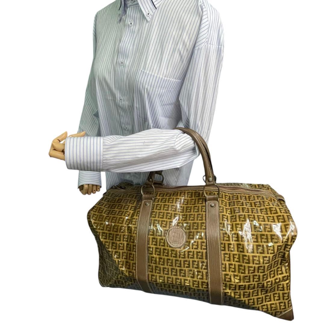 美品✨フェンディ ボストンバッグ ズッカ柄 FFトラベル 大容量