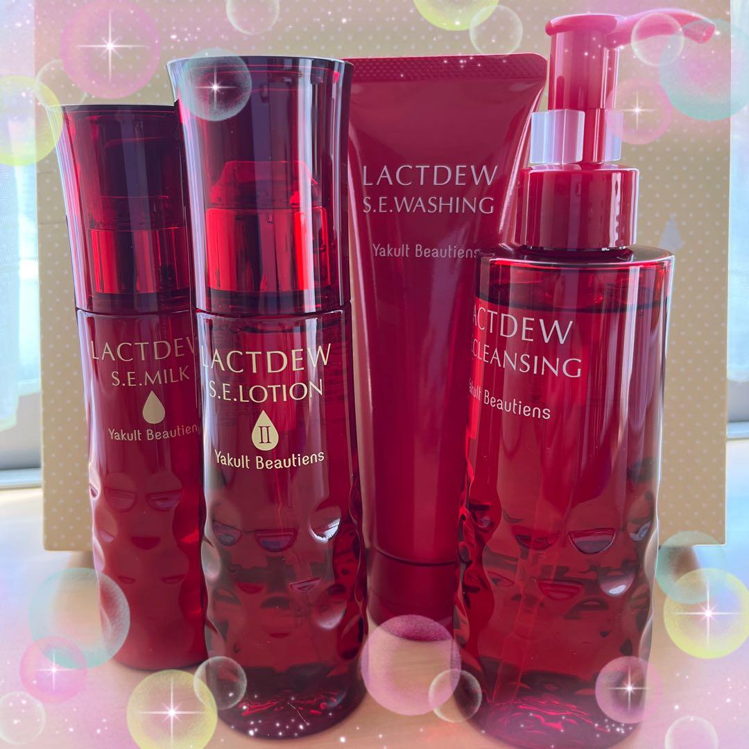 ヤクルト クレンジング+ウォッシング+S.Eローション+S.Eミルク４点セット ヤクルト ラクトデュウ S．E．シリーズ 4点セット（ローション2(とろ