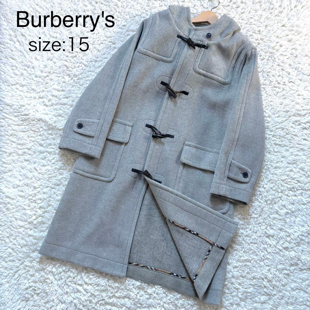 未使用級 Burberrys ムーアブルック ダッフルコート ヘリンボーン 15