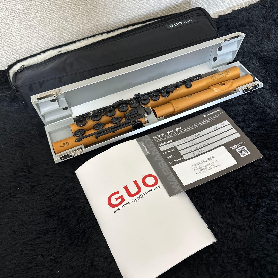 激レア GUO NEW VOICE リングキー フルート 管楽器 ケース付属 アウトレット セール 通販ホビー・楽器・アート - 激レア GUO NEW