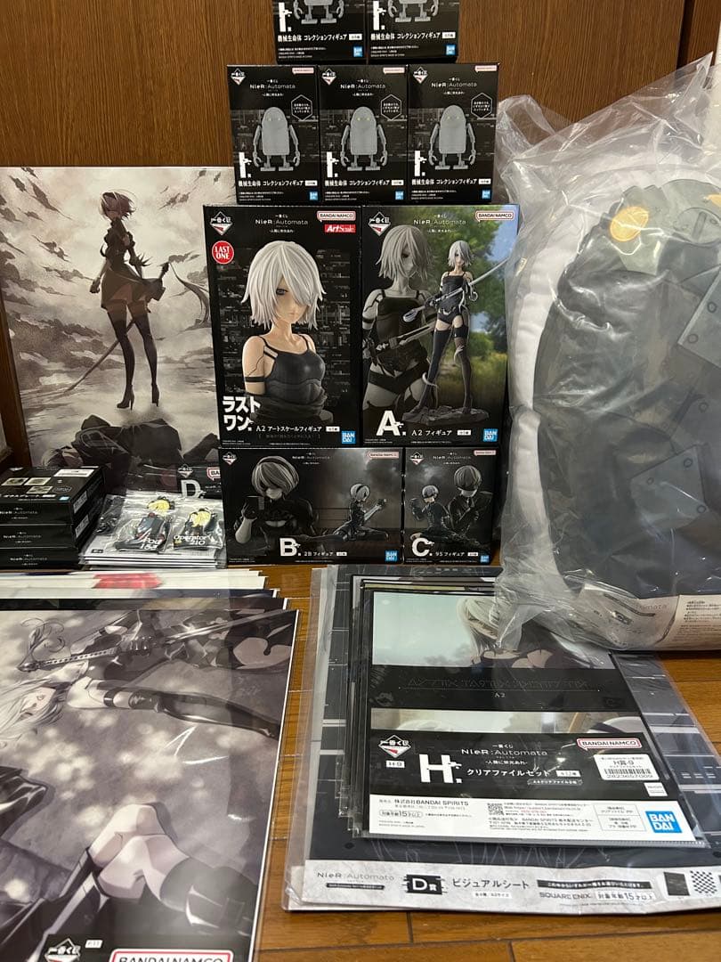 NieR:Automata ニーア 一番くじ A賞 B賞 C賞 ラストワン 一番くじ「ニーア オートマタ Ver1.1a」発売！美しい胸像やイラスト