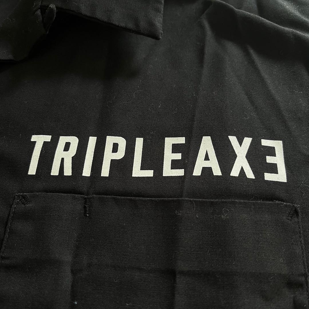 最終値下げ】TRIPLE AXE ワークシャツ オープンカラーシャツ Lサイズ
