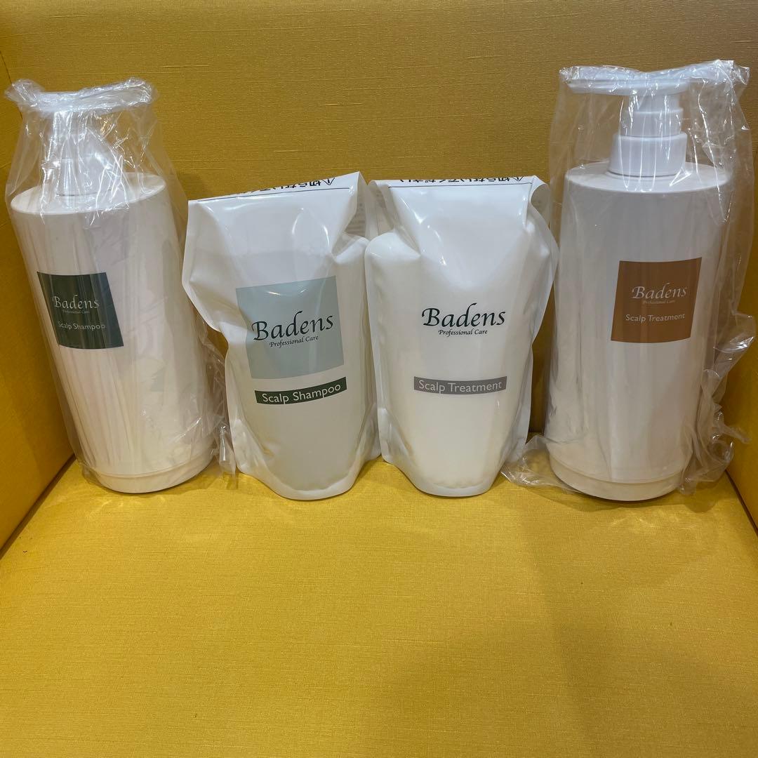 Badens スカルプシャンプー・トリートメントボトル4点セット500ml