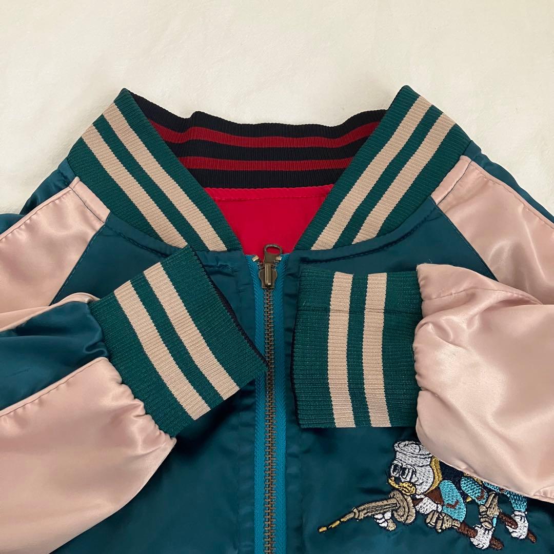 U.S.Navy 刺繍 スカジャン リバーシブル SEA BEES 鶴 - メルカリ