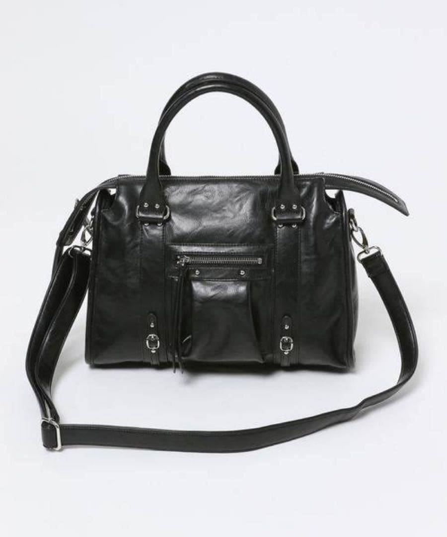 アンティークフェイクレザーボストン　JEANASIS ジーナシス