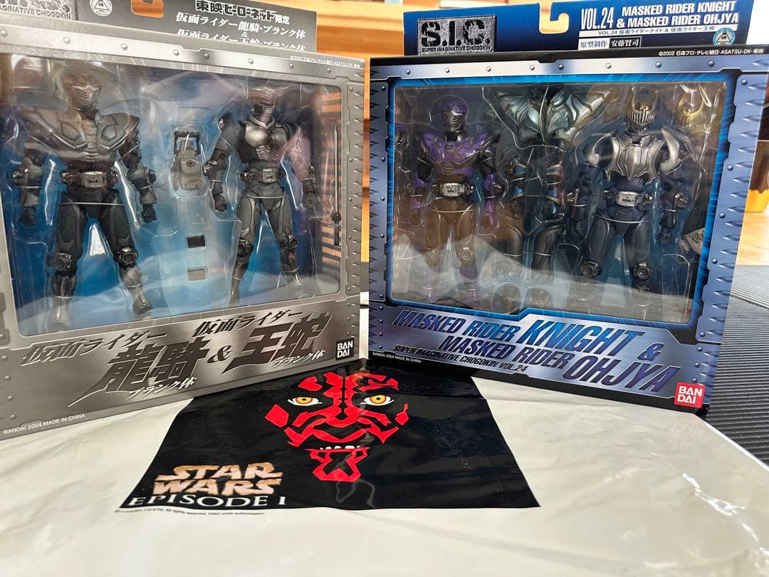 S.I.C 仮面ライダーナイト東映ヒーローネット限定 龍騎＆王蛇ブランク体未開封