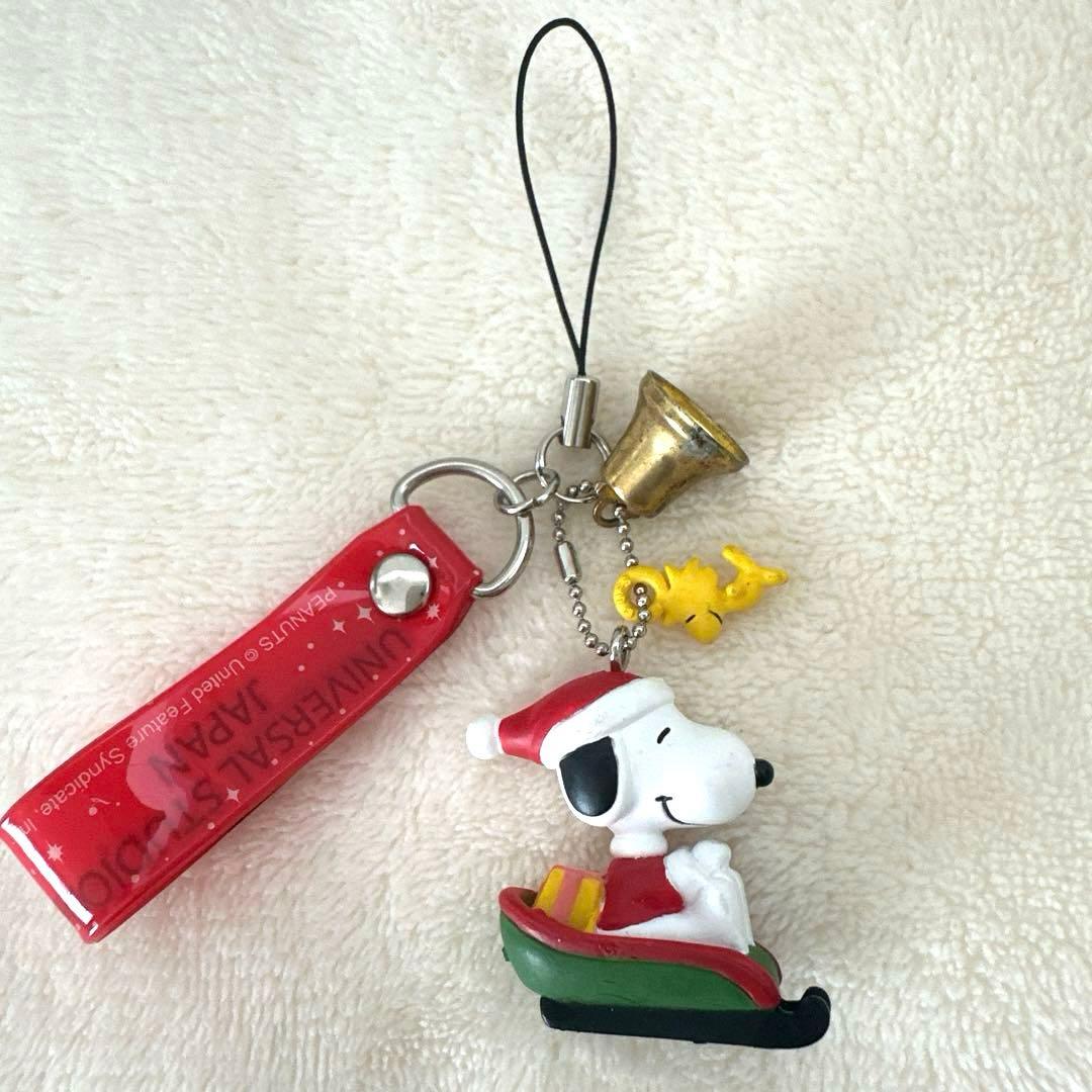 ユニバーサルスタジオジャパン クリスマス スヌーピー ストラップ 2002