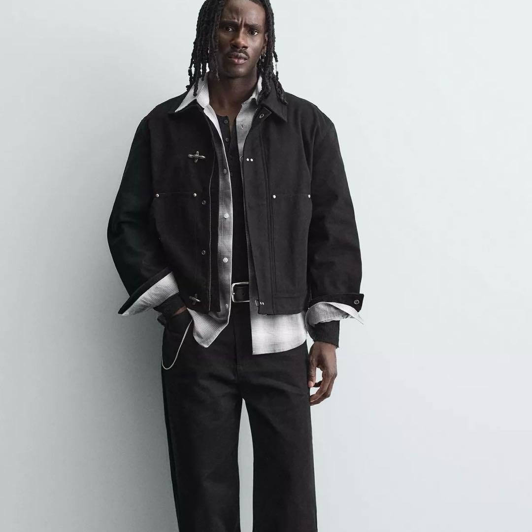 新品未使用】ZARAリラックスフィットトグルボタンジャケット L - メルカリ