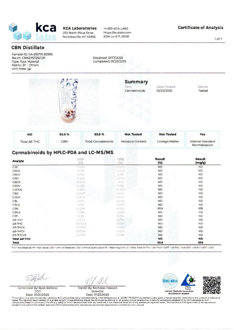 10G】CBN ディストレート原料 CBD - メルカリ