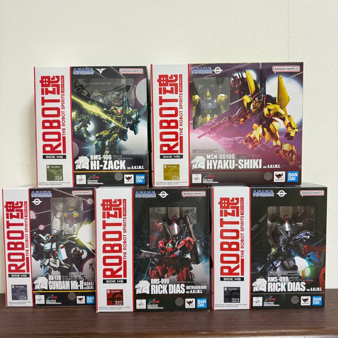 ROBOT魂 ver.A.N.I.M.E. Zガンダムシリーズ5点セット