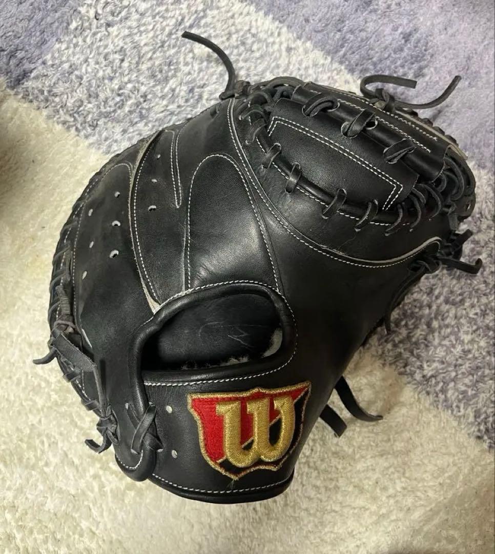 せ*い様 ウィルソンスタッフ　キャッチャーミット　硬式用2A ブラック Wilson Staff（ウィルソンスタッフ） あすつく 限定 ウイルソン 野球用
