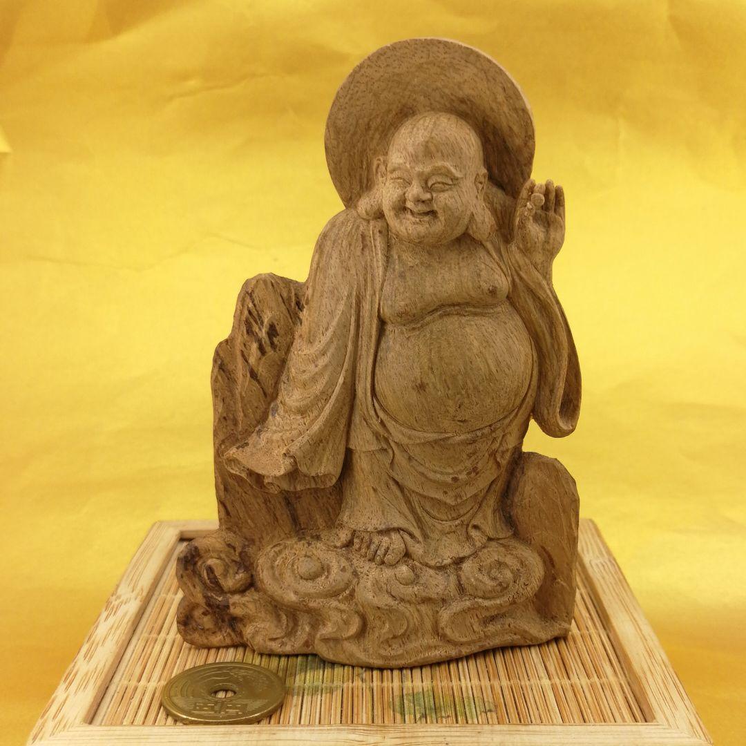 沈香持珠弥勒佛立像(整理番号:AJ16)